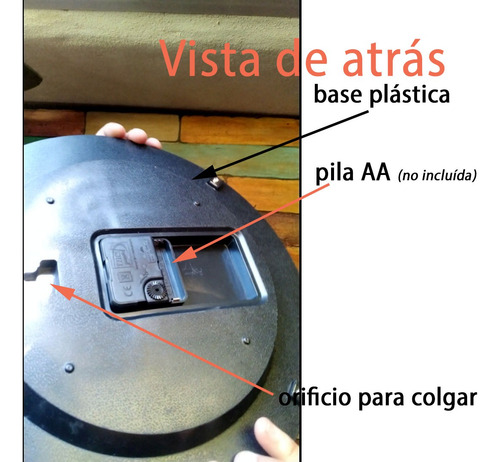 Reloj De Pared 30 Cm Las Islas Malvinas Son Argentinas Dorado Oscuro Islas Malvinas