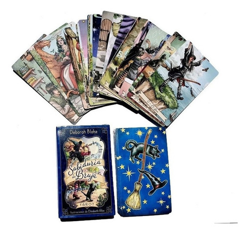 Tarot Sabiduría De Bruja - Inglés - Bruja Diaria 12x7cm