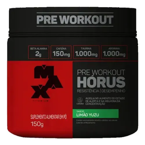 Suplemento em pó Max Titanium MAX Horus carboidratos sabor limão ...