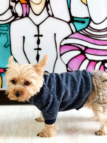 Imagen 1 de 6 de Suéter Para Perritos Razas Pequeñas Blue