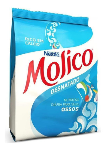Kit 5 Pacotes De Leite Molico Desnatado Nestlé Sachê 500g