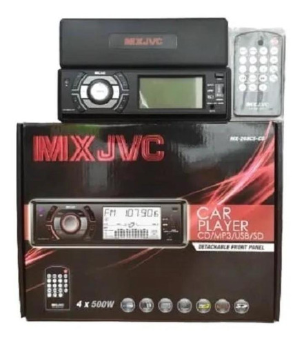 Imagen 2 de 5 de Reproductor Carro Jvc Cd Usb Auxiliar Radio Carita Extraible