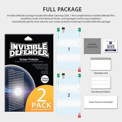 Imagem 6 de 9 de Película Curva Para Galaxy Note 8 Ringke Invisible Defender