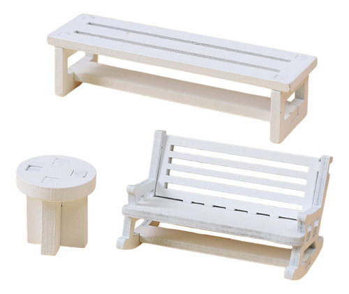 3 Sillas En Miniatura, Muebles En Miniatura, Accesorios Para
