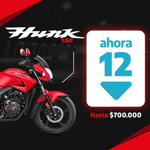 Imagen 1 de 16 de Hero Hunk 150cc I3s 0km No Honda Glh Gaucha 