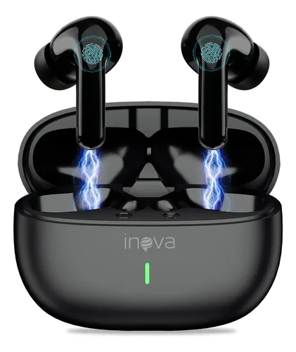 Fone De Ouvido Bluetooth Com Cancelamento De Ruído E Estéreo Preto R