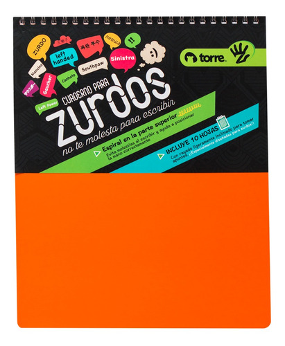 Cuaderno Especial Oficio Zurdos 150 Hojas 7 Mm Torre