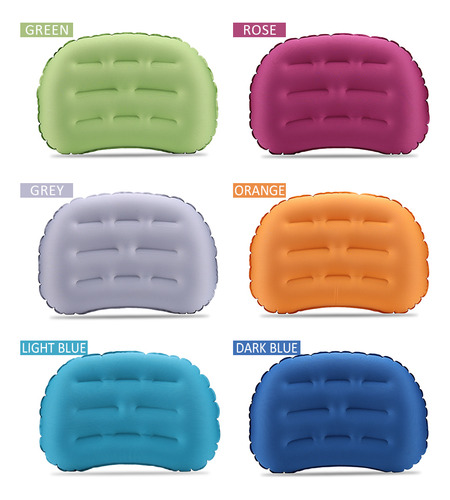 Almohada De Viaje Ultraligera Iatable Para Acampar Y Usar En