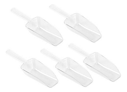 Juego De 4 Mini Cucharas Plásticas Transparentes Para Lavand