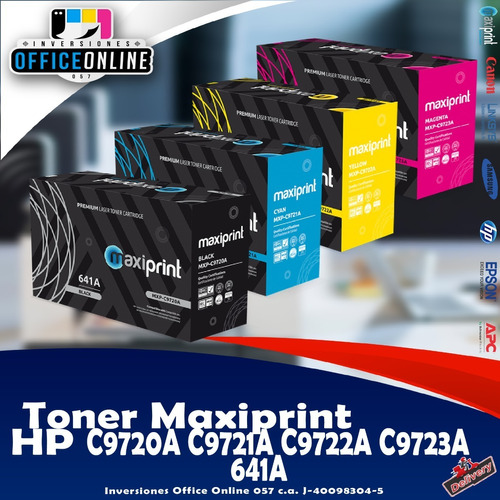 Toner Maxiprint Hp C9720a C9721a C9722a C9723a