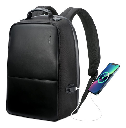 Mochila Empresarial Antirrobo Bopai Para Portátil De 15,6 Pu