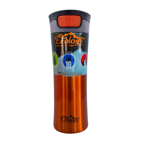 Ecology Vaso Pinguino Emperador Naranja 16 Oz Contigo