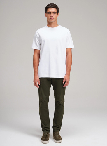 Remera Etiqueta Negra Cuello Redondo Boxy Luxury Touch I25