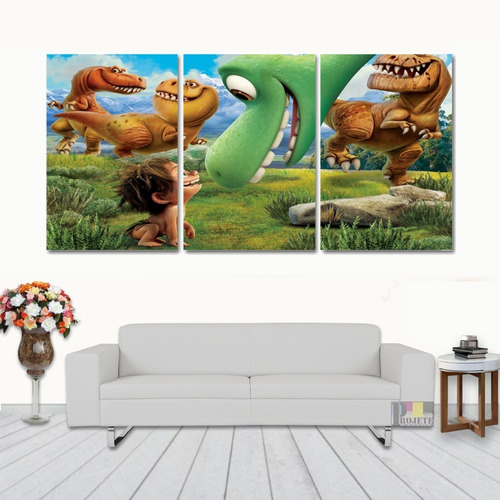 Quadros Decorativo O Bom Dinossauro Menino 120x60 Lindo N3