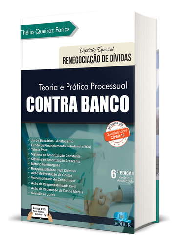 Teoria E Prática Processual Contra Banco, Thélio Queiroz Farias Portugués Editora Edijur 2021