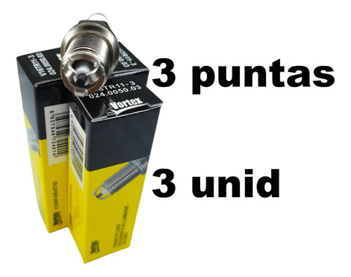 Bujia 3 Puntas Electrodos Mitsubish Lancer Montero Galant