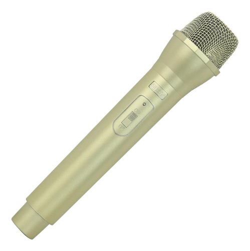 Karaoke De Juguete Con Micrófono Para 4,9x23,5x2,5cm Dorado