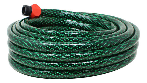 Manguera Para Agua Tricapa Con Conexión 15 M Sa5666 Santul Color Verde