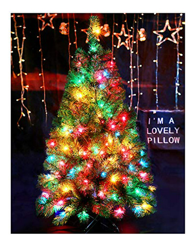 Casa Clausi Árbol Navidad 4 Pies 100 Luces Multicolor