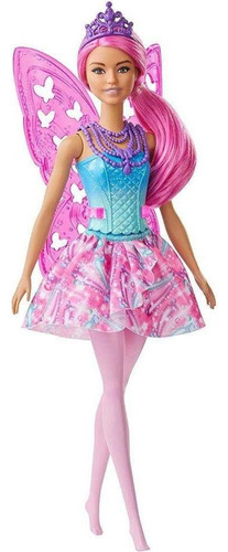 Muñeca de fantasía Barbie Dreamtopia Fairy Pink de Mattel Gjj98