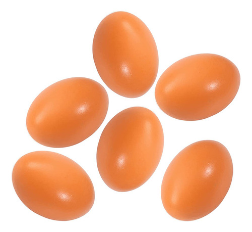 Huevos Falsos De Madera, Huevos Simulados, Juego De 6 Huevos
