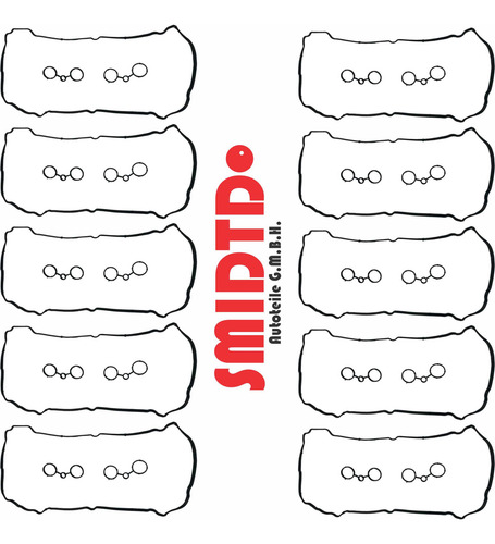 10 Juntas Tapa Punterias Mini Cooper Clubman S Jcw 07-12 R55