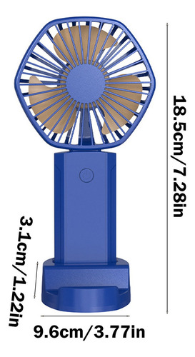 Ventilador De Escritorio Usb Y Recargable, Práctico, Pequeño