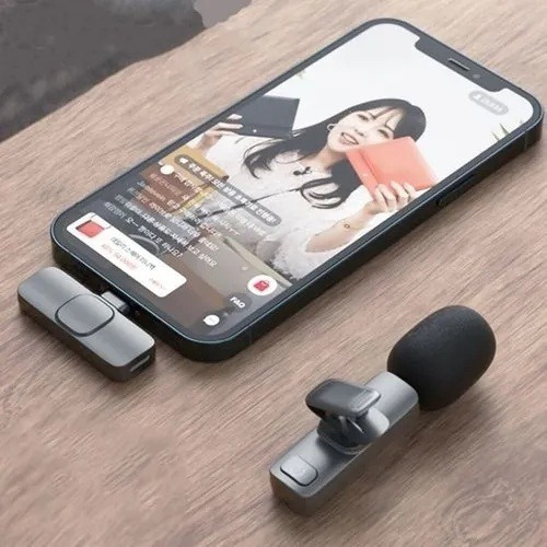 Microfone Lapela Wireless Sem Fio Tipo C