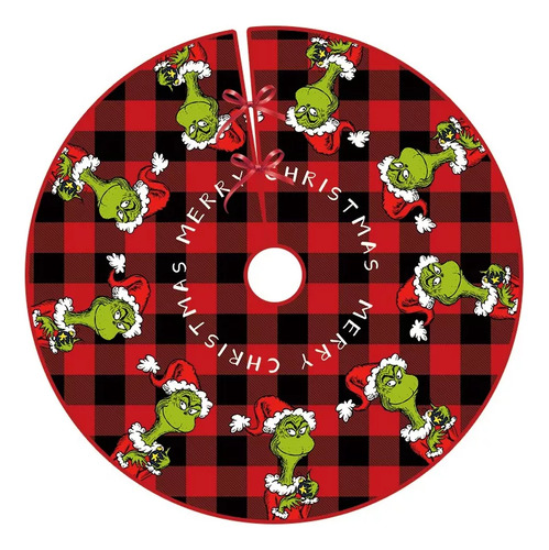 Saia De Árvore De Natal Grinch, Capa Macia,