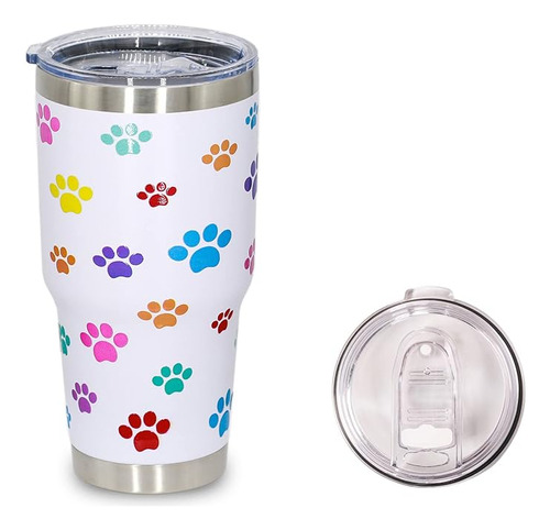 Vaso 30 Onzas Para Los Amantes Los Perros Con Elevado 5d Via