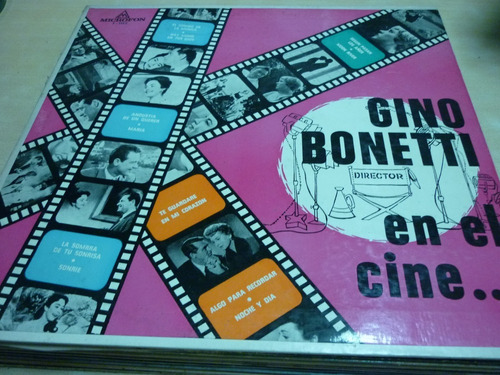 Gino Bonetti En El Cine Vinilo Vintage Como Nuevo