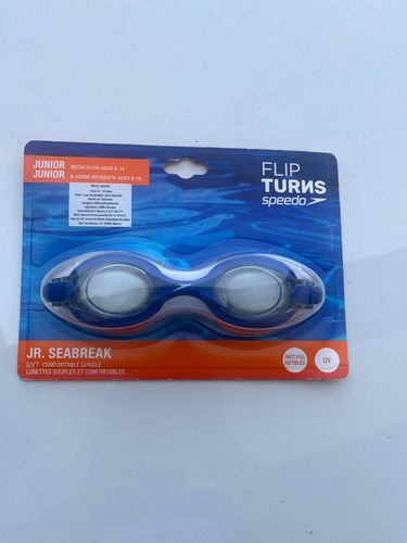 Goggles Speedo Junior Jr. Seabreak Flip Turns 6-14 Años Azul