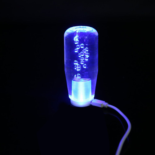 Perilla De Cambio De Marchas Estilo Cristal Universal Led 10