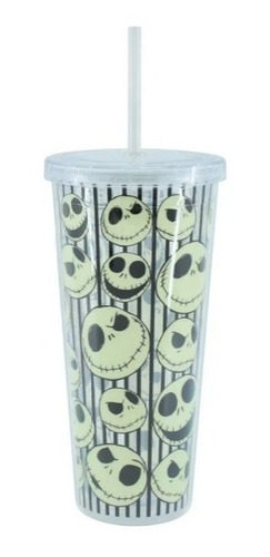 Vaso Brilla En La Oscuridad De Jack Skellington Original