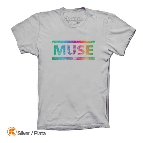 Playeras Muse Camiseta Distressed Logo 