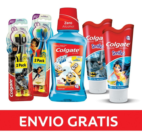 Combo Oral Care Colgate Kids (6+) Cremas, Cepillos, Enjuague