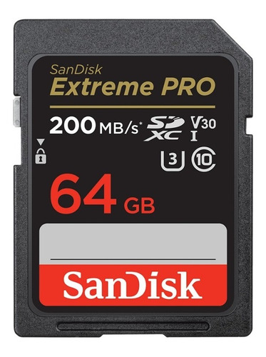 Sandisk Extreme Pro Sd Card 64gb 200mbs C/adapter Entrega In