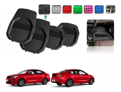 Tapetes 4pz Bandeja 3d Color Kia Rio Sedan 2018 A 2022 2023