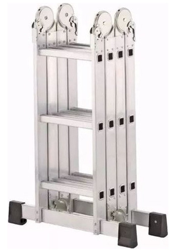 Escalera De Aluminio Articulada Plegable 3.7mts Pintumm