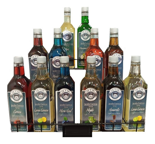 750 Ml Sirope De Manzana Verde Y 750 Ml De Mora Azul Istik