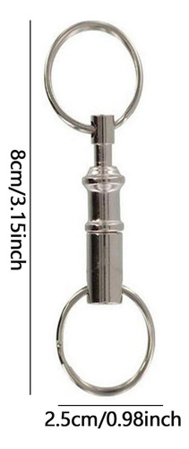 4pcs Separan Anillos De Llave Organizador De Llavero Doble