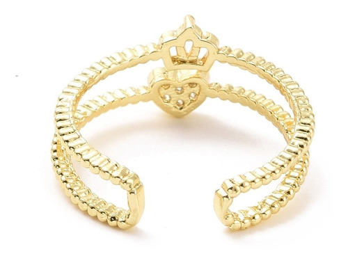 Imagen 3 de 3 de Anillos Midi Ring Ajustable Baño Oro 18k Mujer Dama
