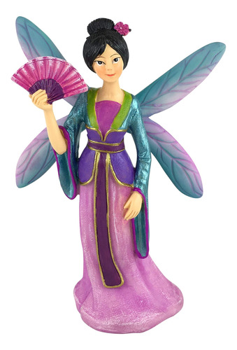 Glitzglam Fairy Kai Hermosa Hada Miniatura Asia Para Jardin