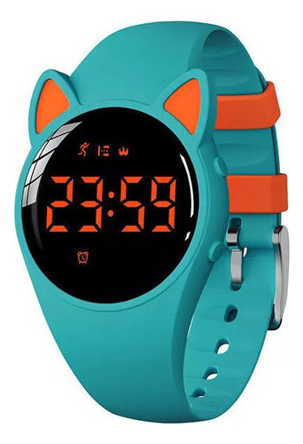 Reloj Digital Deportivo Impermeable Kawaii Para Niños