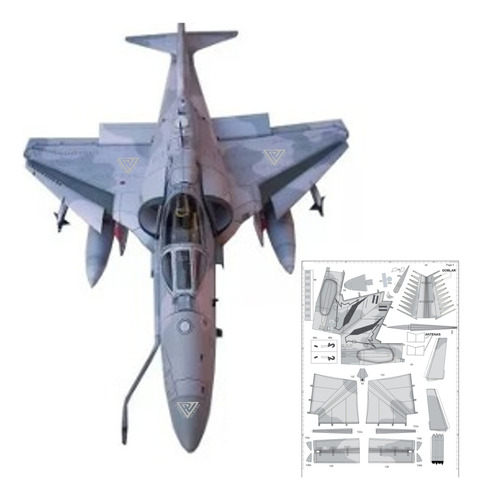 A4ar Fighting Hawk 1:33 (modelo Papercraft Para Imprimir )