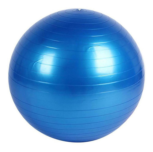 Pelota De Pilates Con Bomba Yoga Wod Pro 65cm Fitness Yoga Color Azul