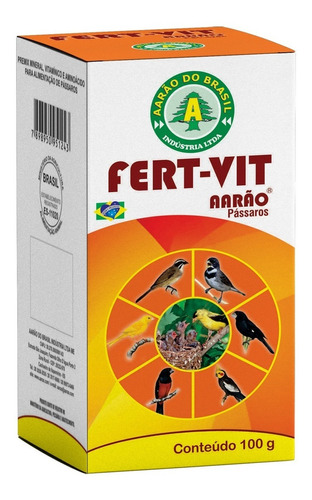 Fert-vit Aarão - 100g - Fertilidade Em Pássaros