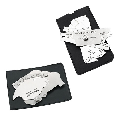 Necygoo Weld Gauge Set De Acero Inoxidable 0-60mm Cam Tipo D