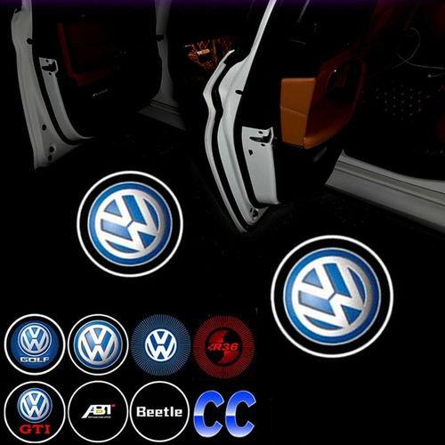 4pcs Luz Proyección Del Coche Luz Bienvenida Para Volkswagen