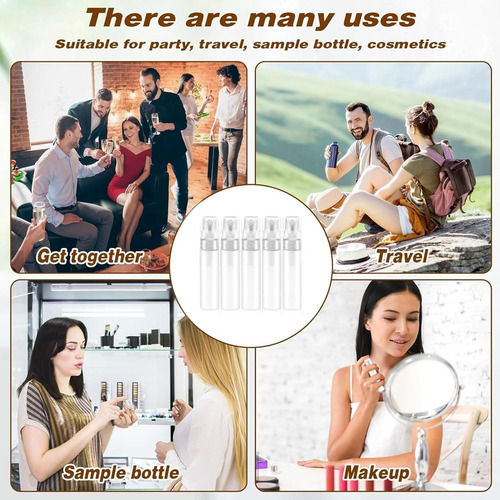 5 Pcs 5ml Botellas Mini Spray De Viaje Perfume